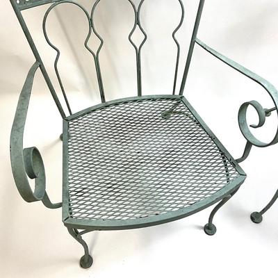 1572 Pair of Vintage SALTERINI " Taj Mahal" Wrought Iron Furniture