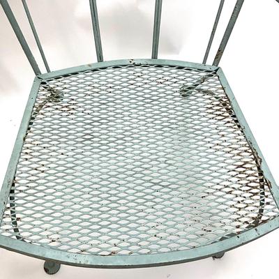1572 Pair of Vintage SALTERINI " Taj Mahal" Wrought Iron Furniture