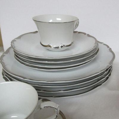 Lot 221:  Service For 4 Fine China Dinnerware, Starlight Pattern