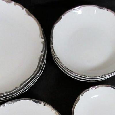 Lot 221:  Service For 4 Fine China Dinnerware, Starlight Pattern