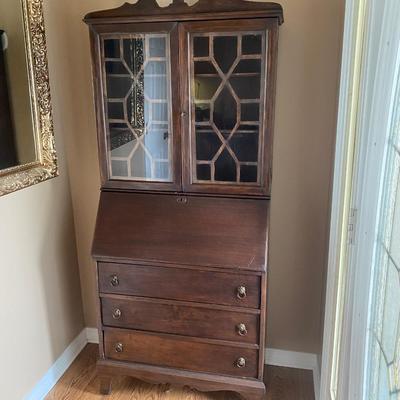 Vintage secretary cabinet