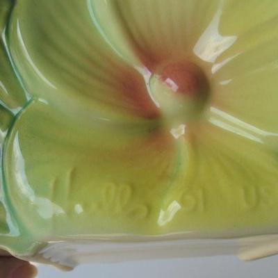 Colorful Pretty Bird Planter, Hull Pottery, Signed