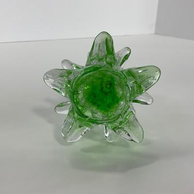 -116- GLASSWARE | Vintage Marcolin Sweden Crystal Art Glass Christmas Tree | Signed