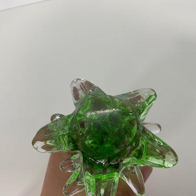 -116- GLASSWARE | Vintage Marcolin Sweden Crystal Art Glass Christmas Tree | Signed