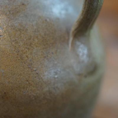 OTTMAN & CO. FORT EDWARDS, N.Y JUG W/COBALT DECO. & SM. OVOID SHAPED EARLY JUG