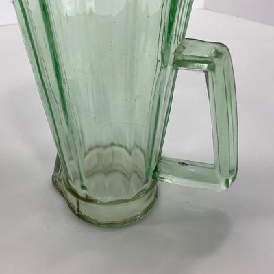 -119- URANIUM | Vaseline Glass Syrup Pitcher