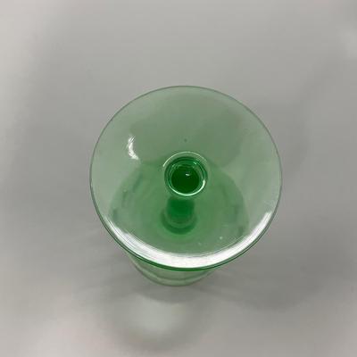 -128- URANIUM | Green Depression Columns | Water Goblets