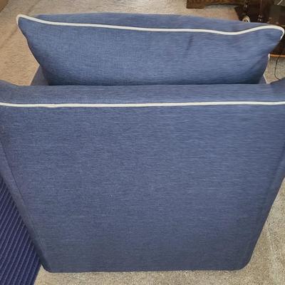 KFI Blue Swivel Chair