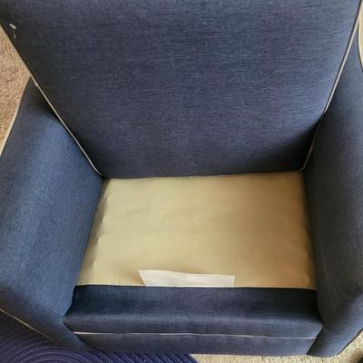 KFI Blue Swivel Chair