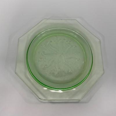 -131- URANIUM | Green Depression Glass Trays