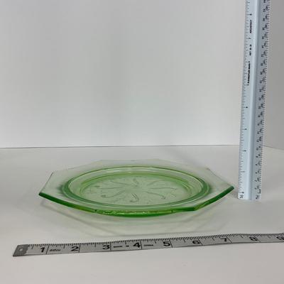 -131- URANIUM | Green Depression Glass Trays