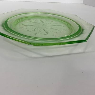 -131- URANIUM | Green Depression Glass Trays