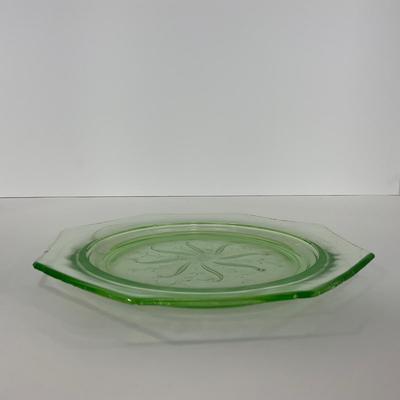 -131- URANIUM | Green Depression Glass Trays