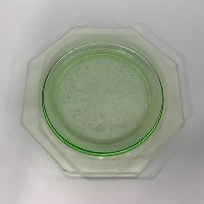-131- URANIUM | Green Depression Glass Trays