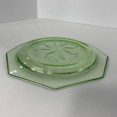 -131- URANIUM | Green Depression Glass Trays