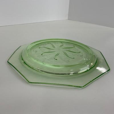 -131- URANIUM | Green Depression Glass Trays