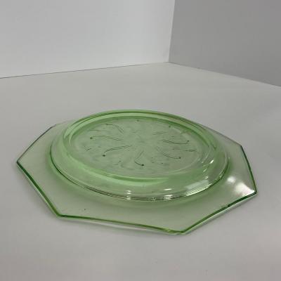 -131- URANIUM | Green Depression Glass Trays