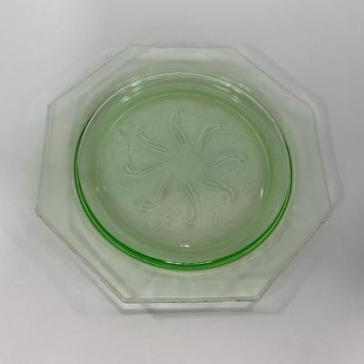 -131- URANIUM | Green Depression Glass Trays