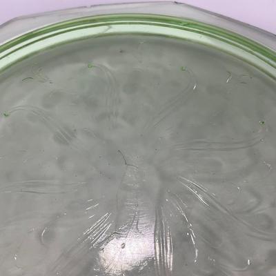 -131- URANIUM | Green Depression Glass Trays