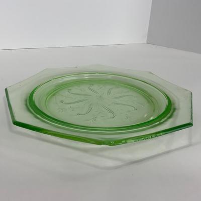 -131- URANIUM | Green Depression Glass Trays