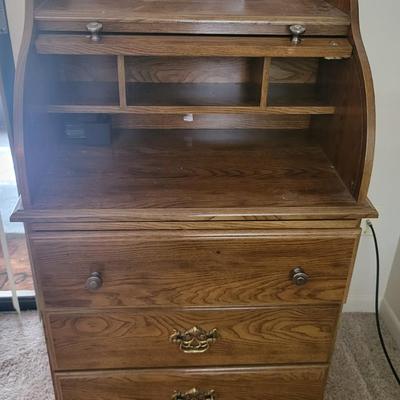 Mini Roll Top Dresser Desk