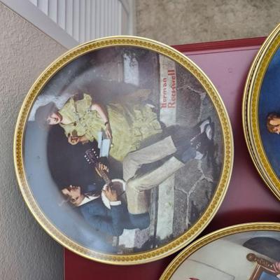 11 Norman Rockwell Plate Collection