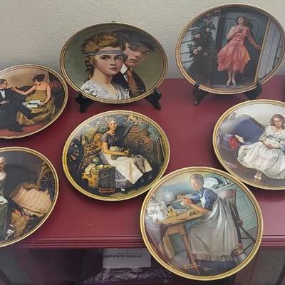 11 Norman Rockwell Plate Collection