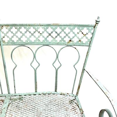 1575 Vintage SALTERINI "Taj Mahal" Wrought Iron Settee / Loveseat