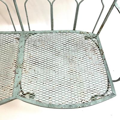 1575 Vintage SALTERINI "Taj Mahal" Wrought Iron Settee / Loveseat