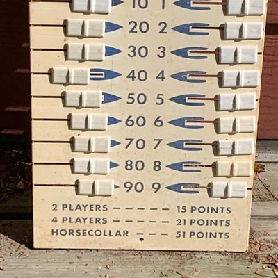 LOT 149R: Vintage Metal Shuffleboard Scoreboard | EstateSales.org
