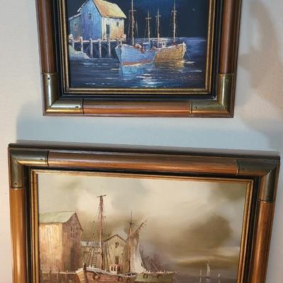 2 Pieces of Boat Artwork