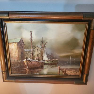 2 Pieces of Boat Artwork