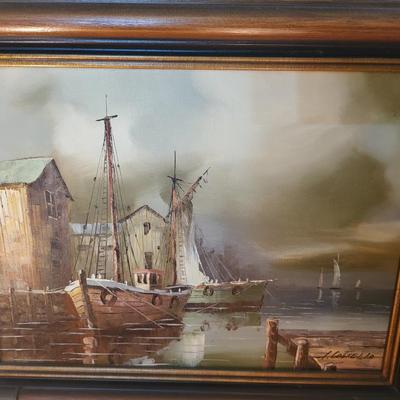2 Pieces of Boat Artwork