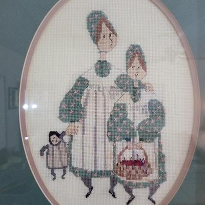 2 Ladies Needlepoint