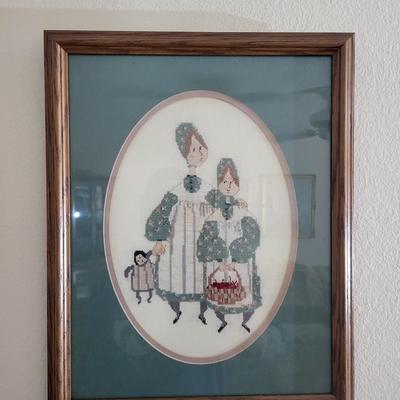 2 Ladies Needlepoint