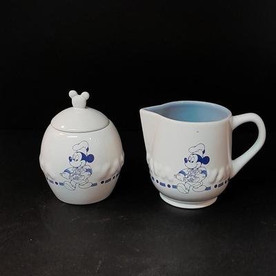 Disney Gourmet Mickey sugar and cream dishes
