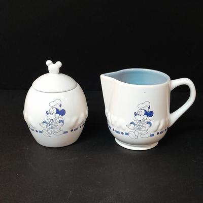 Disney Gourmet Mickey sugar and cream dishes