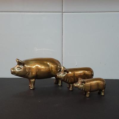 Three little Brass Pigs
