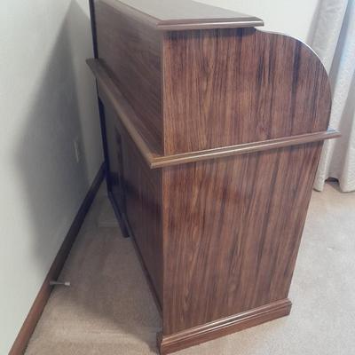 Keyed Roll top writing / office desk with Vaghn Furniture chair