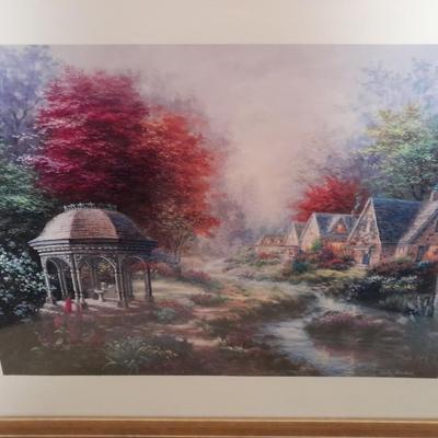 Country cottage Gazebo framed wall art