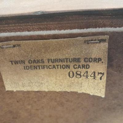 Two drawer Twin Oaks Furniture nightstand with Sharp alarm clock 2 of 2