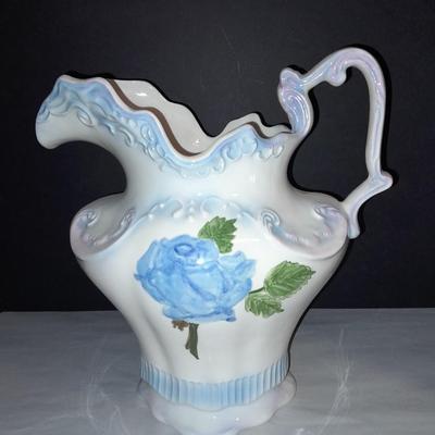 Vintage Atner's Pottery signed wash basin and Pitcher.