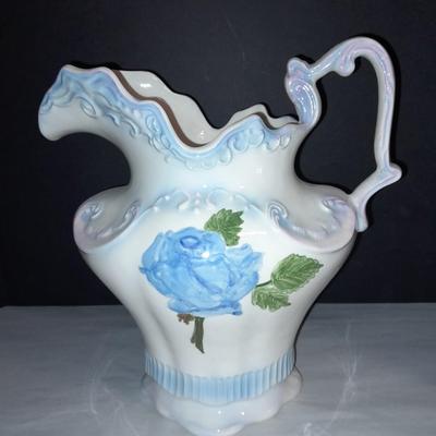 Vintage Atner's Pottery signed wash basin and Pitcher.