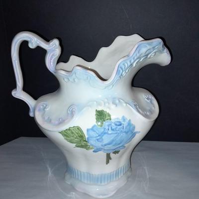 Vintage Atner's Pottery signed wash basin and Pitcher.