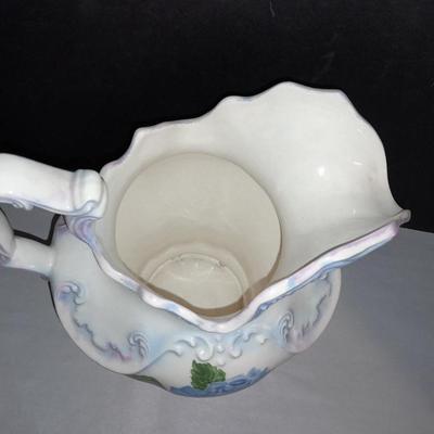 Vintage Atner's Pottery signed wash basin and Pitcher.