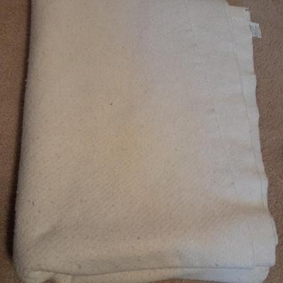 Three Polyester blankets with silk edging