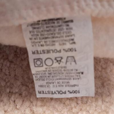 Three Polyester blankets with silk edging