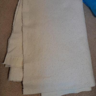 Three Polyester blankets with silk edging