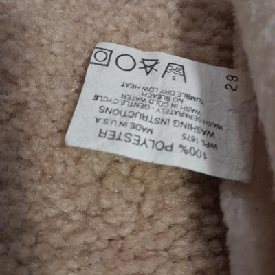 Three Polyester blankets with silk edging