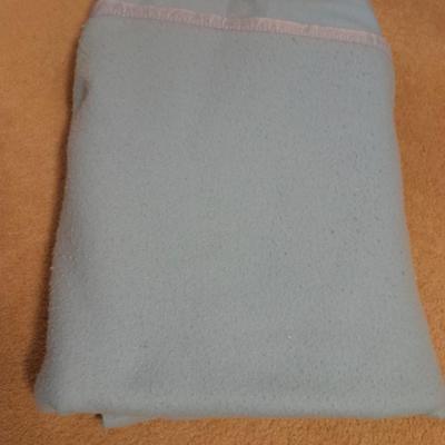 Three Polyester blankets with silk edging